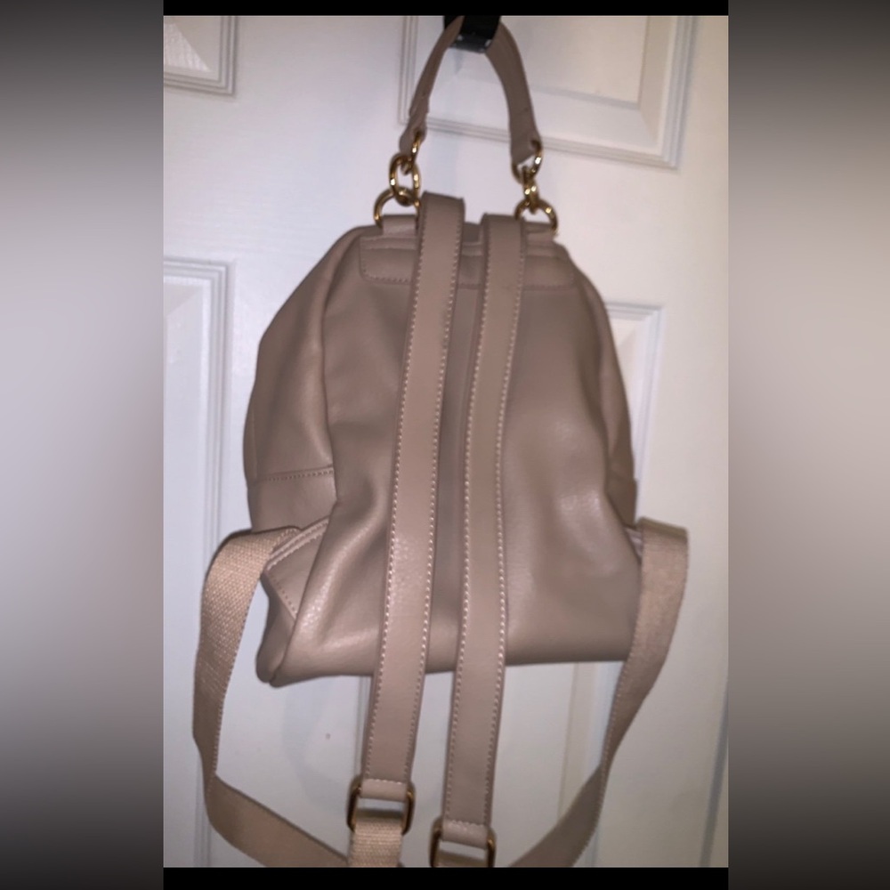 french connection vale mini backpack V-Line One Shoulder Mini Backpack - Pergamena White